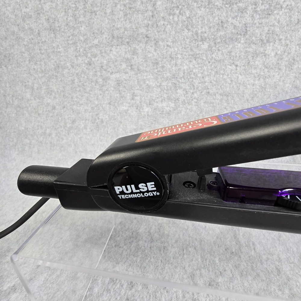 Hot Tools Flat Iron Professional Ceramic Tourmaline 1" High Heat 430 Degrees - Picture 8 of 12